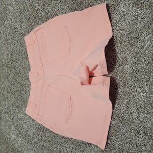 St. John's Bay Pink Jean Shorts with Fitted Design